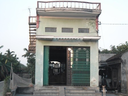 Căn nhà của ông Vũ Văn Sáu, nguyên trưởng Công an xã An Thọ